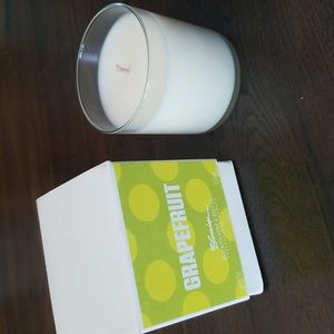 Bluewick Home and Body Grapefruit scented candle in glass